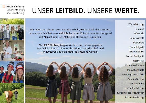 Leitbild der HBLA Elmberg
