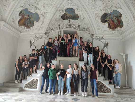 Klassenfoto in der Riegersburg