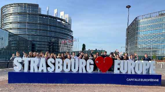 Gruppenfoto in Straßburg<br/>