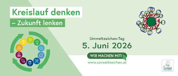 Ankündigung für Umweltzeichen-Tag
