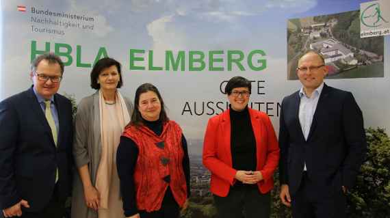 DI Karl Fischer, Geschäftsführung Saatbau Linz eGEN; Dir. DI Michaela Hartl; Barbara Strasser, Biograbnerhof; Mag. Christina Moser-Wachtveitl, Bäckerei Moser; DI Horst Hartl, Geschäftsführer der Agrana Stärke GmbH