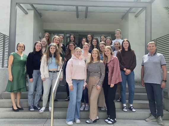 Schülerinnen und Schüler nach dem Workshop