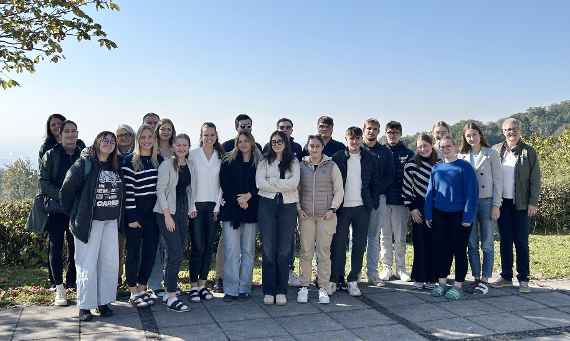 Gruppenfoto vom Besuch aus Frankreich