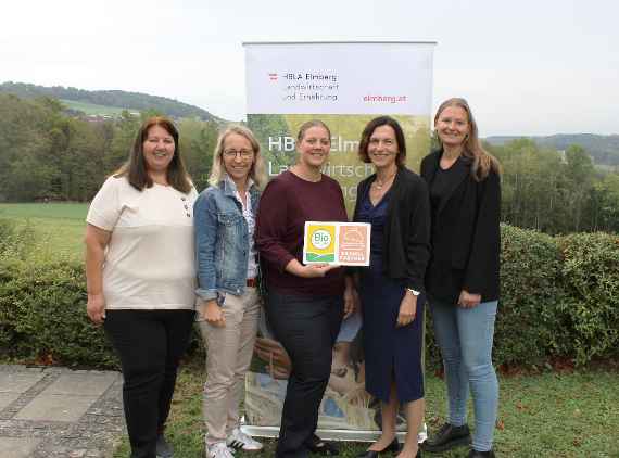 Verleihung der Bio Austria Gastrotafel an die HBLA Elmberg