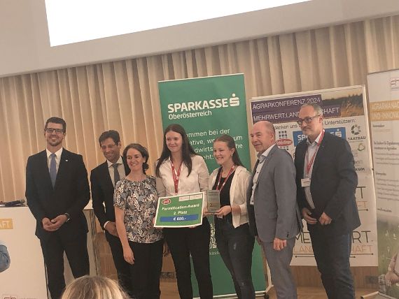 Verleihung des Farmification Awards an eines der Gewinnerteams
