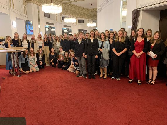 Gruppenfoto der Teilnehmer an der Musicalfahrt nach Wien
